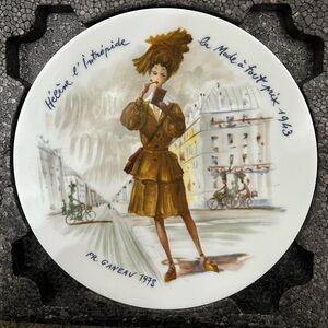 Henri d’Arceau Limoges Women of the Century Plate Hélène 1943